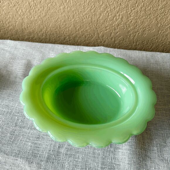 Vintage Mosser Glass Jadeite Covered Hen on Nest – USA Made - Picture 3 of 6